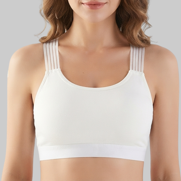 Naomi Sports Bra (White)