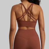 Audrey Sports Bra (Brown)