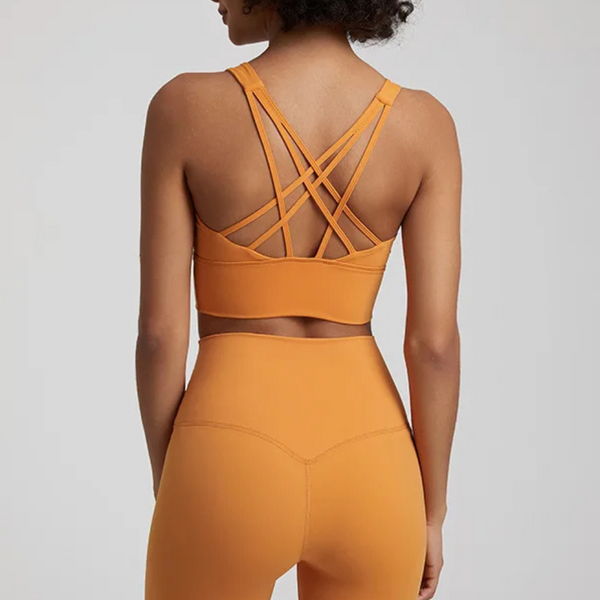 Audrey Sports Bra (Orange)