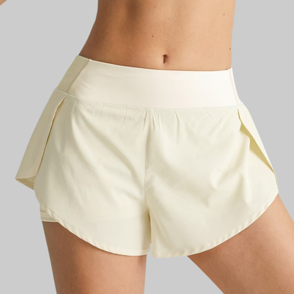 Alicia Running Shorts (Light Yellow)
