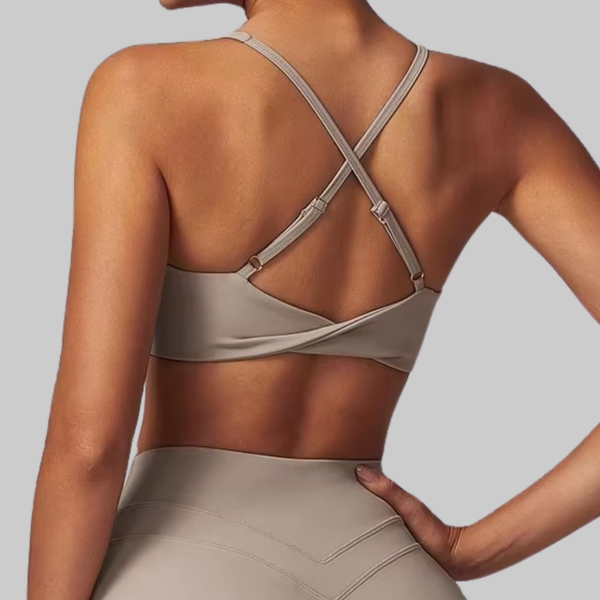 Brielle Sports Bra (Light Gray)