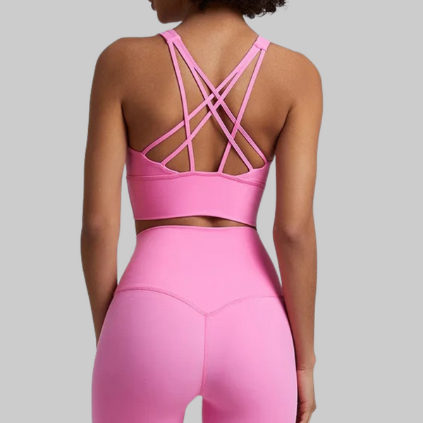 Audrey Sports Bra (Light Pink)