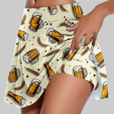 Alice Tennis Skirt (Beige)