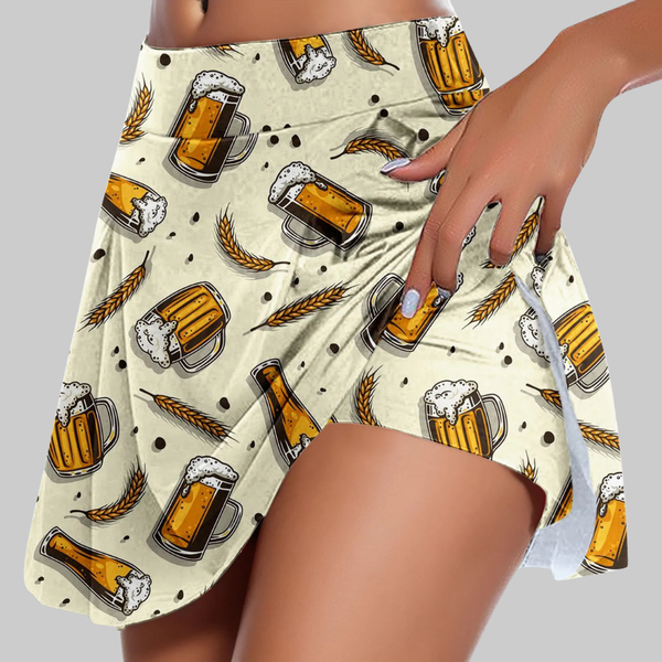 Alice Tennis Skirt (Beige)