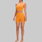 Serena Seamless Shorts (Light Orange)