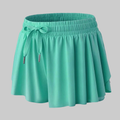 Maddie 2 in 1 Flowy Sports Shorts (Teal)