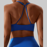 Evelyn Sports Bra (Blue)