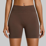 Serena Seamless Shorts (Dark Brown)