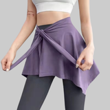 Olive Wrap Skirt (Light Violet)