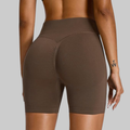 Serena Seamless Shorts (Dark Brown)