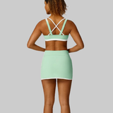 Piper Yoga Dress Set (Green Bra)