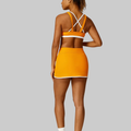 Piper Yoga Dress Set (Orange Skirt)