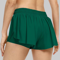 Maddie 2 in 1 Flowy Sports Shorts (Forest Green)