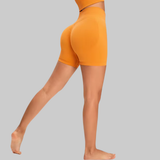 Serena Seamless Shorts (Light Orange)