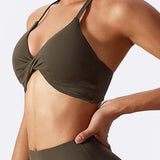Evelyn Sports Bra (Brown)