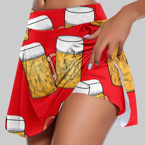 Alice Tennis Skirt (Red)