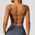 Jessie Sports Bra (Blue gray)