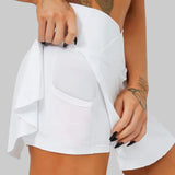Pamela Tennis Skirt (White)