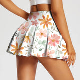 Riza Tennis Skirt (Orange)