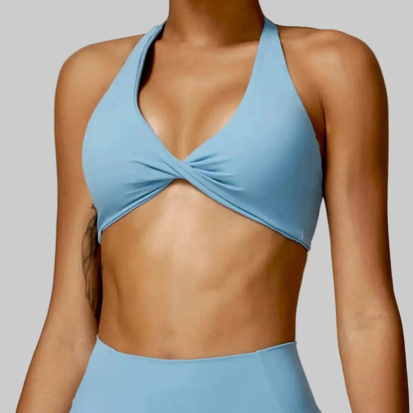 Sarah Sports Bra (Haze Blue)