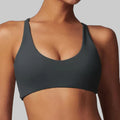Brielle Sports Bra (Dark Gray)