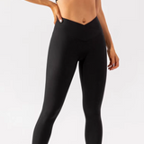 Olivia One Shoulder Sports Bra (Black)