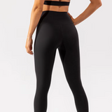 Olivia One Shoulder Sports Bra (Black)