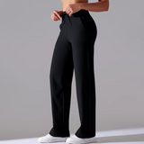 Elena Yoga Sweatpants (Black Curve)